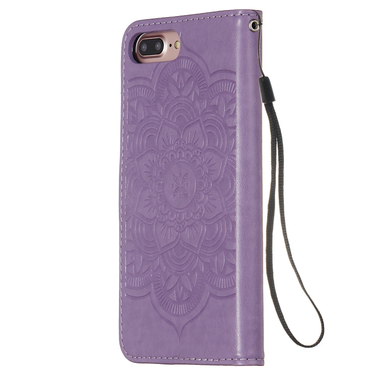 For iPhone 8 Plus / 7 Plus Dream Catcher Printing Horizontal Flip Leather Case with Holder & Card Slots & Wallet & Lanyard
