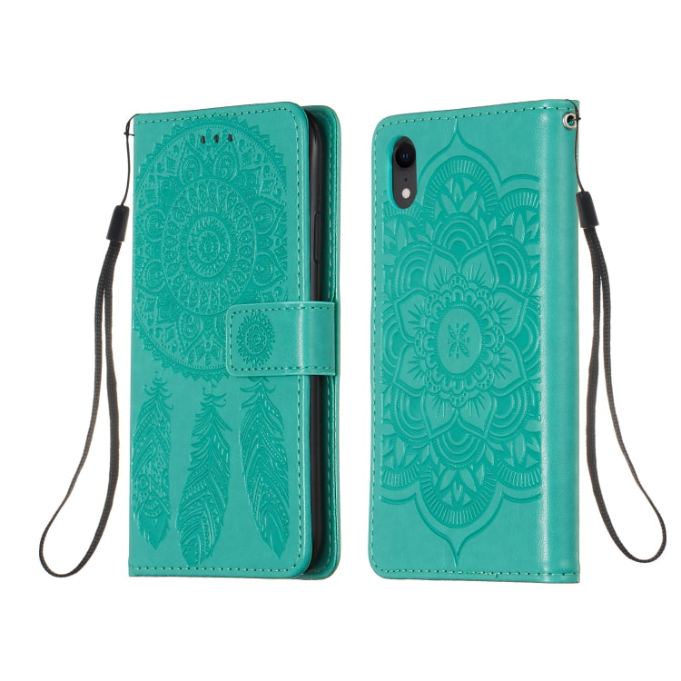 For iPhone XR Dream Catcher Printing Horizontal Flip Leather Case with Holder & Card Slots & Wallet & Lanyard