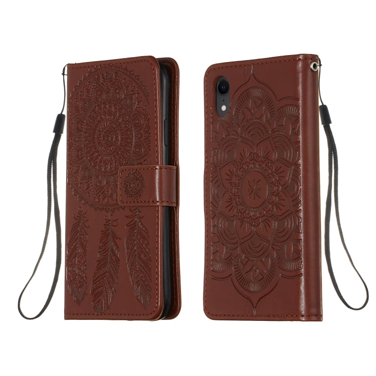 For iPhone XR Dream Catcher Printing Horizontal Flip Leather Case with Holder & Card Slots & Wallet & Lanyard