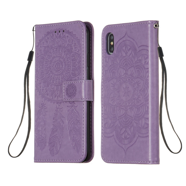 For iPhone XS Max Dream Catcher Printing Horizontal Flip Leather Case with Holder & Card Slots & Wallet & Lanyard