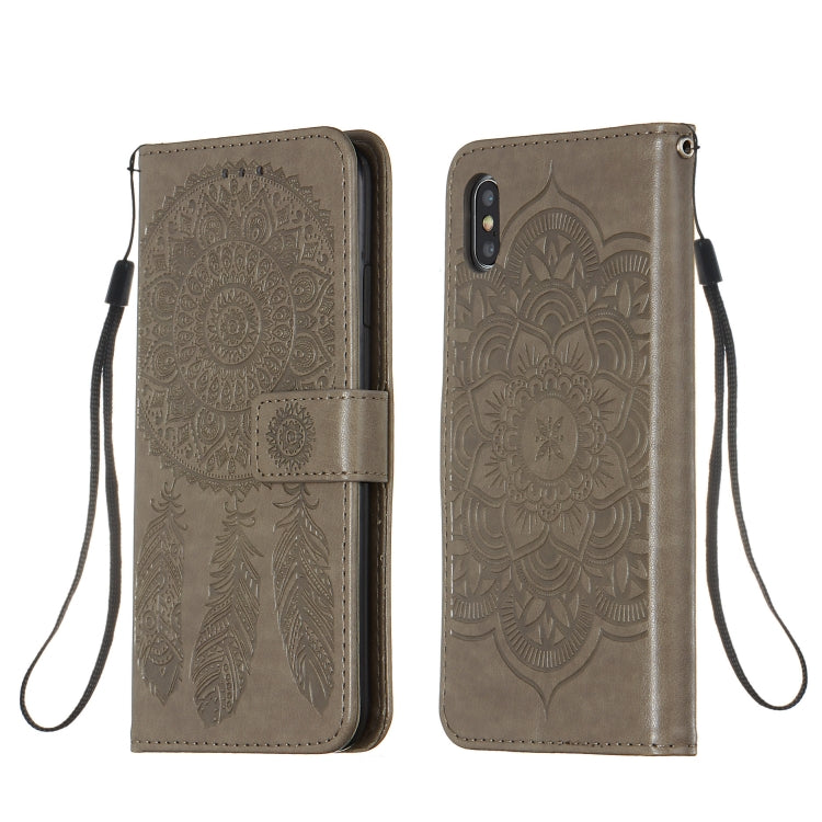 For iPhone XS Max Dream Catcher Printing Horizontal Flip Leather Case with Holder & Card Slots & Wallet & Lanyard