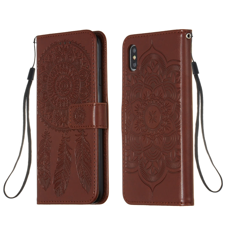 For iPhone XS Max Dream Catcher Printing Horizontal Flip Leather Case with Holder & Card Slots & Wallet & Lanyard