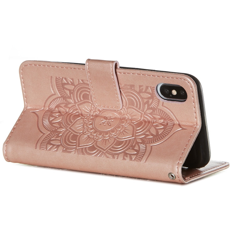 For iPhone X / XS Dream Catcher Printing Horizontal Flip Leather Case with Holder & Card Slots & Wallet & Lanyard
