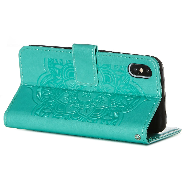 For iPhone X / XS Dream Catcher Printing Horizontal Flip Leather Case with Holder & Card Slots & Wallet & Lanyard