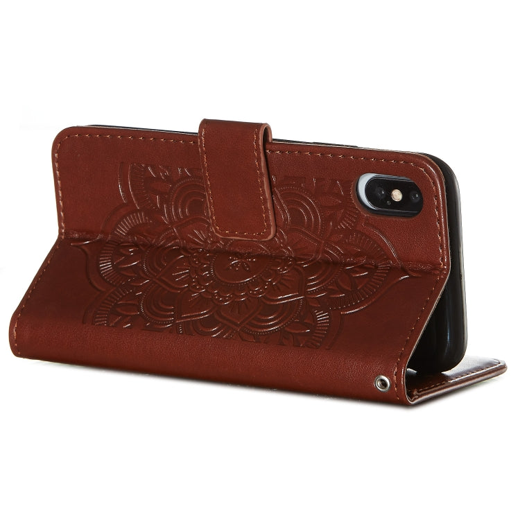 For iPhone X / XS Dream Catcher Printing Horizontal Flip Leather Case with Holder & Card Slots & Wallet & Lanyard