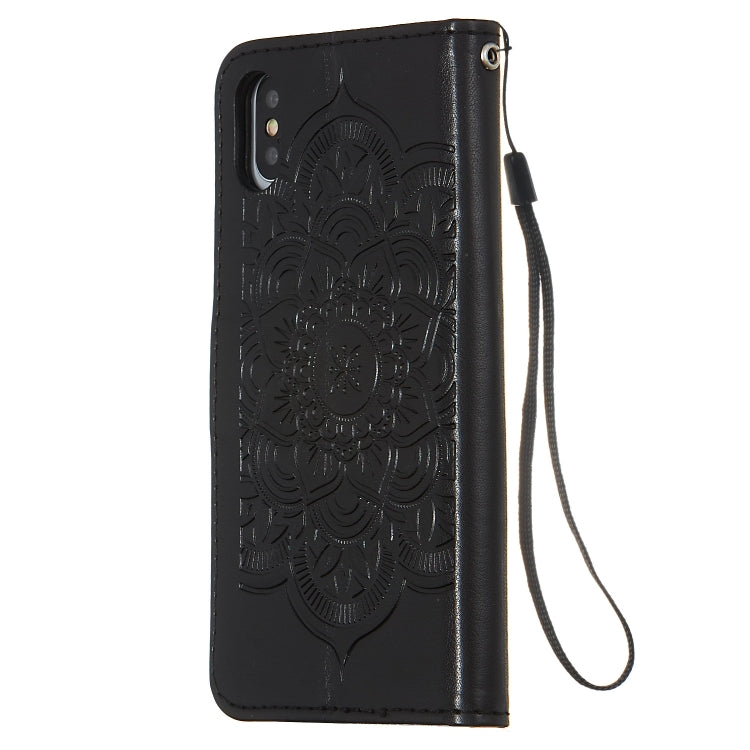 For iPhone X / XS Dream Catcher Printing Horizontal Flip Leather Case with Holder & Card Slots & Wallet & Lanyard