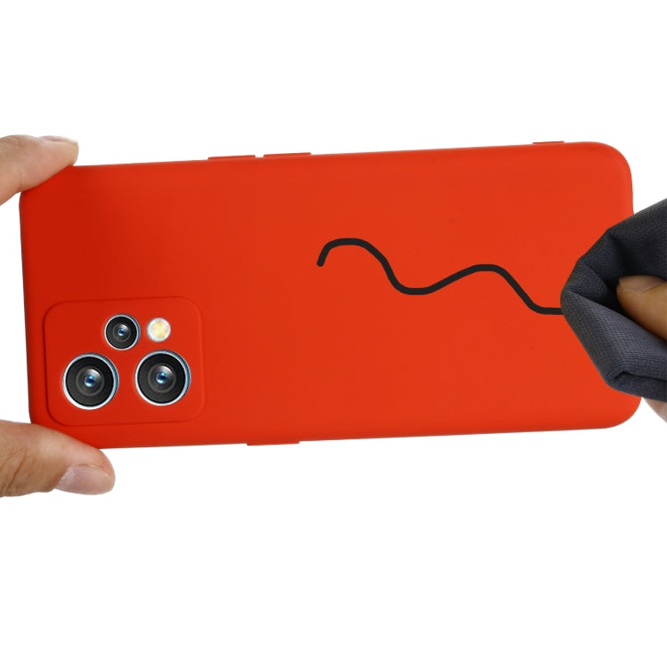 For OPPO Realme 9 4G Global/Realme Narzo 50 Pro 5G Global Pure Color Liquid Silicone Shockproof Full Coverage Phone Case