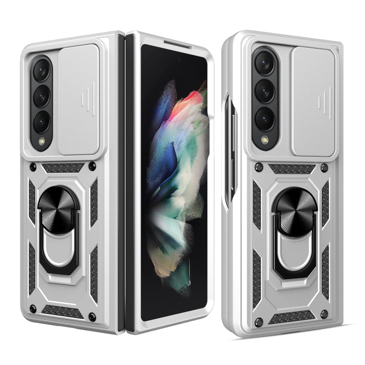 For Samsung Galaxy Z Fold4 Sliding Camera Cover TPU+PC Phone Case