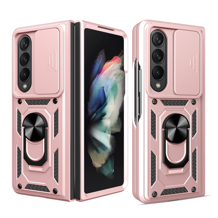 For Samsung Galaxy Z Fold4 Sliding Camera Cover TPU+PC Phone Case