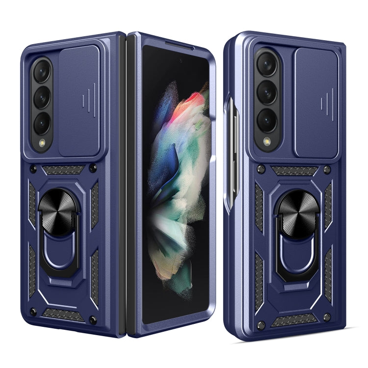 For Samsung Galaxy Z Fold4 Sliding Camera Cover TPU+PC Phone Case