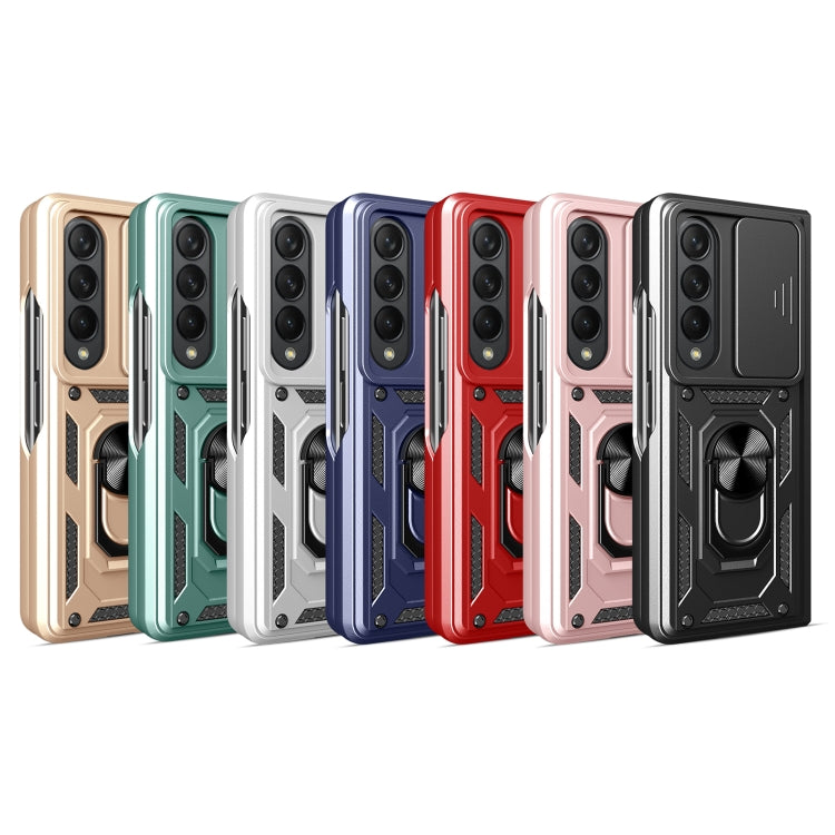 For Samsung Galaxy Z Fold4 Sliding Camera Cover TPU+PC Phone Case