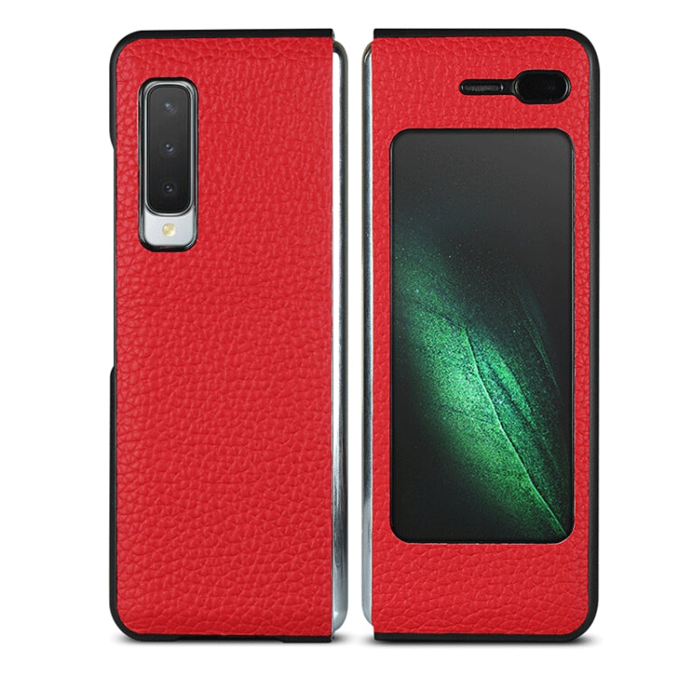 For Galaxy Fold / W2020 Shockproof Full Coverage Litchi Texture