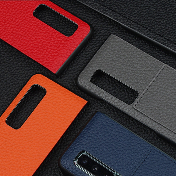 For Galaxy Fold / W2020 Shockproof Full Coverage Litchi Texture