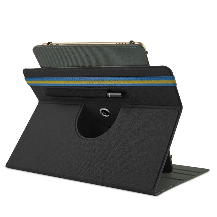 For 10 inch Cloth Texture 360 Rotation Horizontal Flip Universal Tablet PC Leather Case with Pen Slot