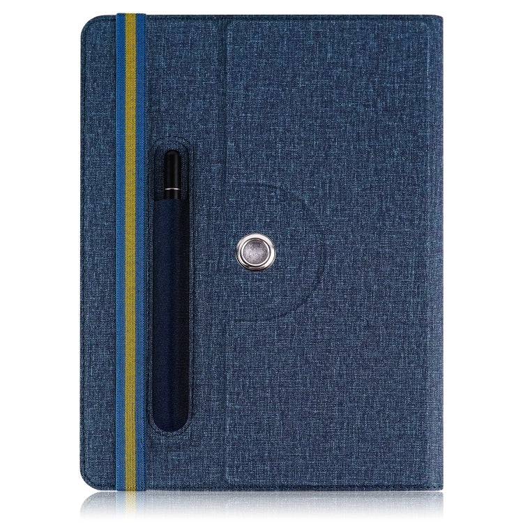 For 10 inch Cloth Texture 360 Rotation Horizontal Flip Universal Tablet PC Leather Case with Pen Slot