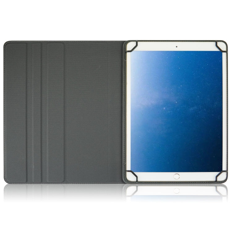 For 10 inch Cloth Texture 360 Rotation Horizontal Flip Universal Tablet PC Leather Case with Pen Slot