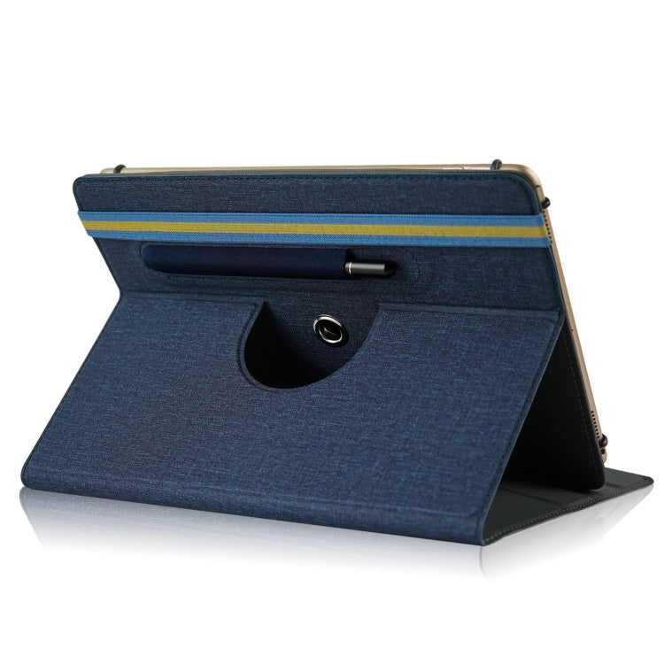 For 10 inch Cloth Texture 360 Rotation Horizontal Flip Universal Tablet PC Leather Case with Pen Slot