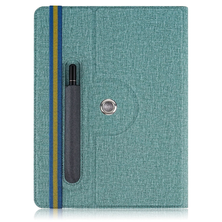 For 10 inch Cloth Texture 360 Rotation Horizontal Flip Universal Tablet PC Leather Case with Pen Slot
