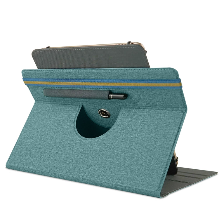 For 10 inch Cloth Texture 360 Rotation Horizontal Flip Universal Tablet PC Leather Case with Pen Slot