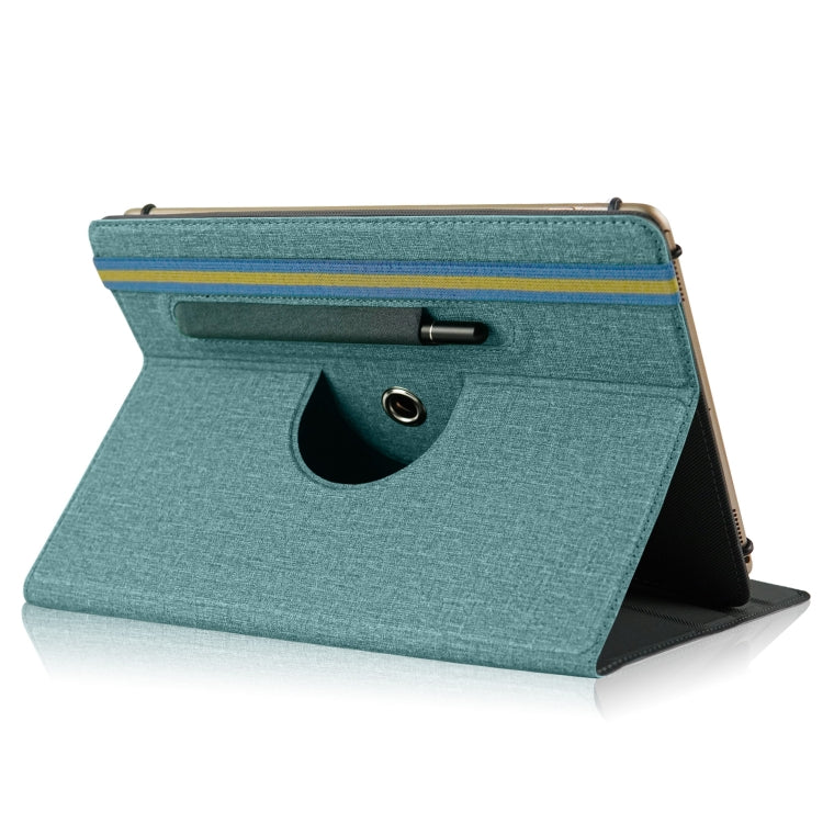 For 10 inch Cloth Texture 360 Rotation Horizontal Flip Universal Tablet PC Leather Case with Pen Slot