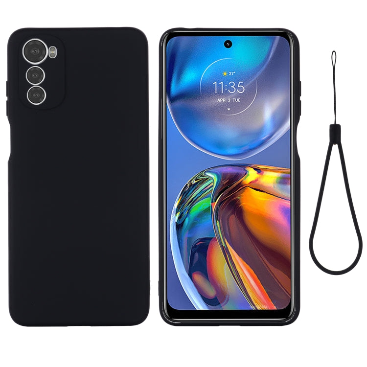 For Motorola Moto G22/ E32s 4G Pure Color Liquid Silicone Shockproof Full Coverage Phone Case