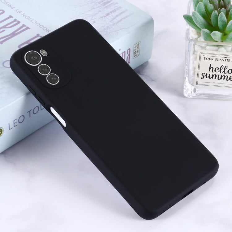 For Motorola Moto G22/ E32s 4G Pure Color Liquid Silicone Shockproof Full Coverage Phone Case