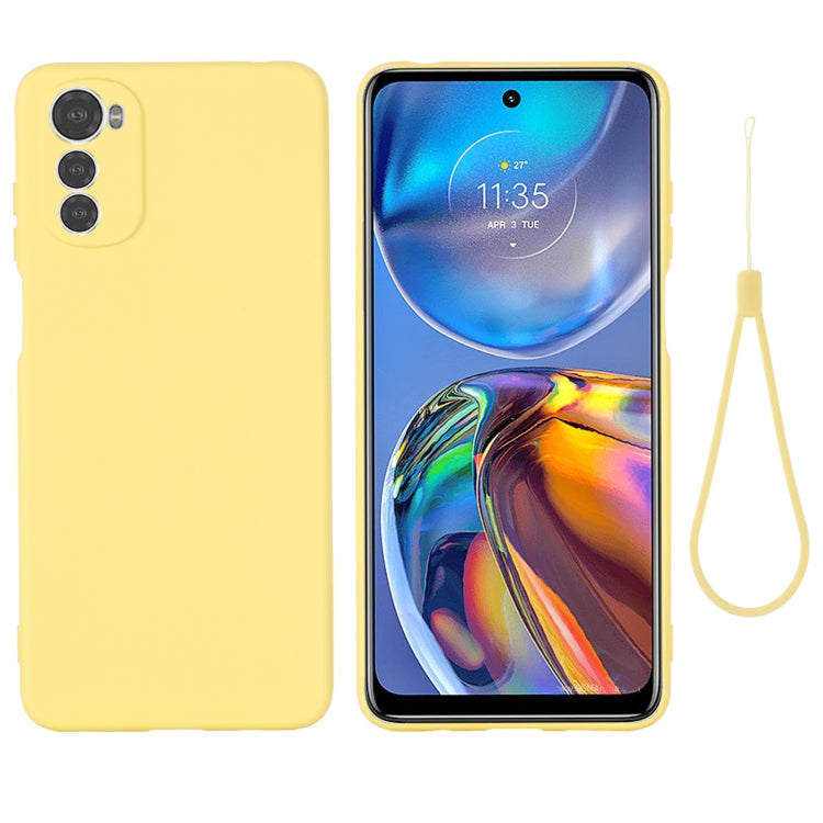For Motorola Moto G22/ E32s 4G Pure Color Liquid Silicone Shockproof Full Coverage Phone Case