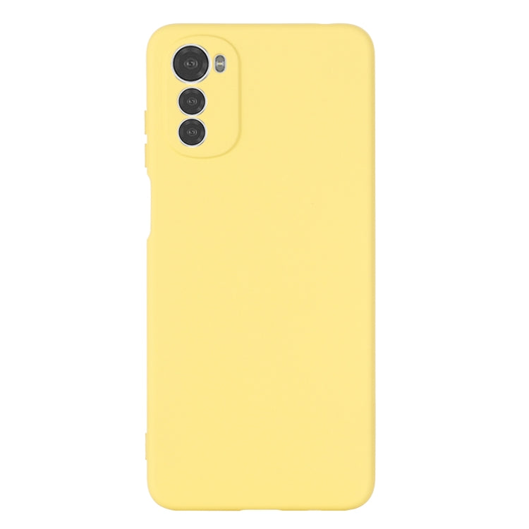 For Motorola Moto G22/ E32s 4G Pure Color Liquid Silicone Shockproof Full Coverage Phone Case