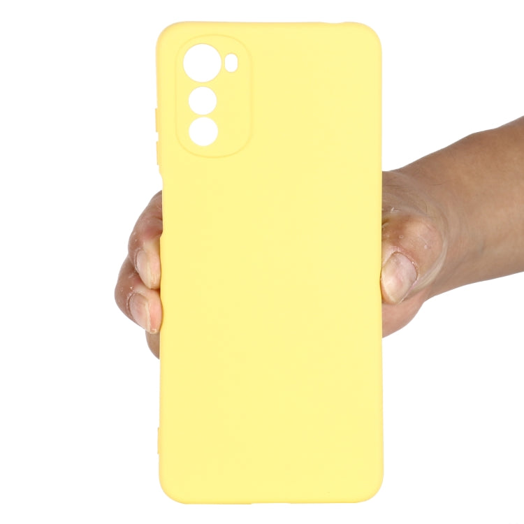 For Motorola Moto G22/ E32s 4G Pure Color Liquid Silicone Shockproof Full Coverage Phone Case