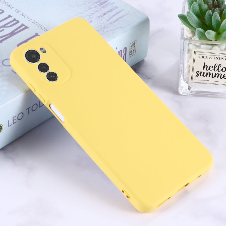 For Motorola Moto G22/ E32s 4G Pure Color Liquid Silicone Shockproof Full Coverage Phone Case