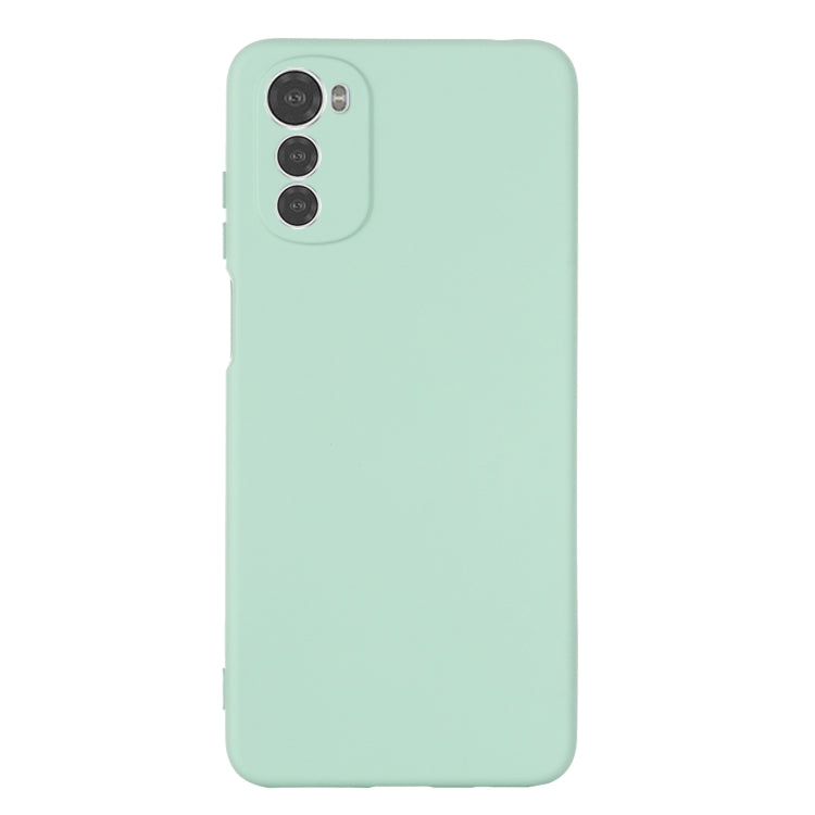 For Motorola Moto G22/ E32s 4G Pure Color Liquid Silicone Shockproof Full Coverage Phone Case