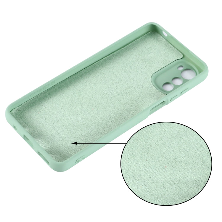 For Motorola Moto G22/ E32s 4G Pure Color Liquid Silicone Shockproof Full Coverage Phone Case