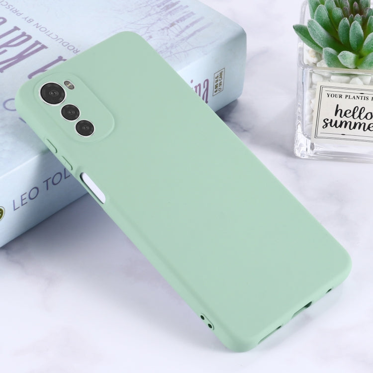 For Motorola Moto G22/ E32s 4G Pure Color Liquid Silicone Shockproof Full Coverage Phone Case