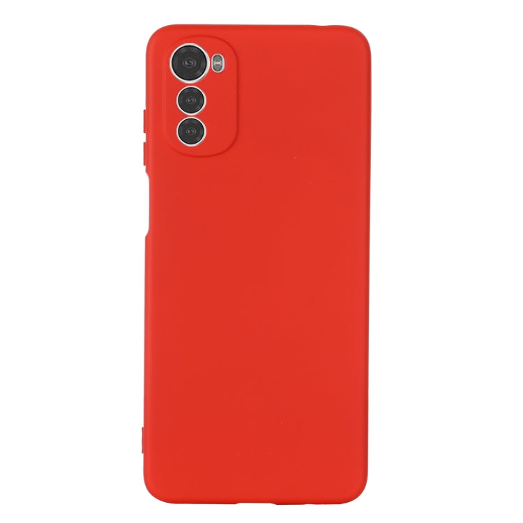 For Motorola Moto G22/ E32s 4G Pure Color Liquid Silicone Shockproof Full Coverage Phone Case