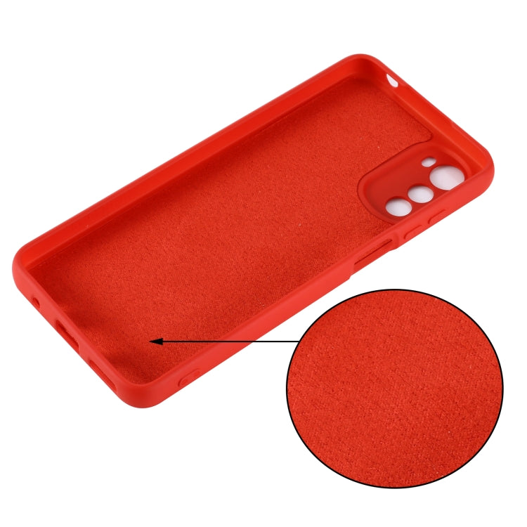 For Motorola Moto G22/ E32s 4G Pure Color Liquid Silicone Shockproof Full Coverage Phone Case