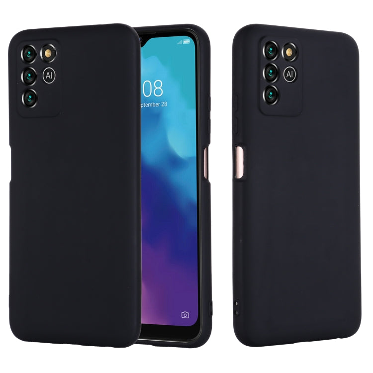 For ZTE V30 Vita Pure Color Liquid Silicone Shockproof Full Coverage Phone Case