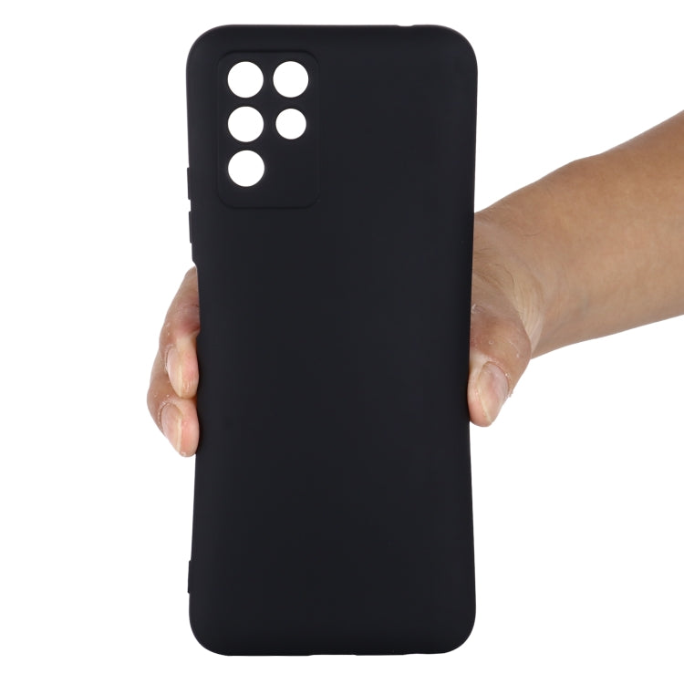 For ZTE V30 Vita Pure Color Liquid Silicone Shockproof Full Coverage Phone Case