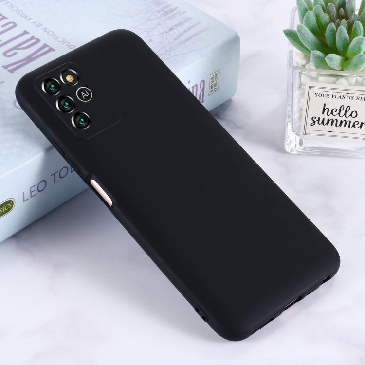 For ZTE V30 Vita Pure Color Liquid Silicone Shockproof Full Coverage Phone Case
