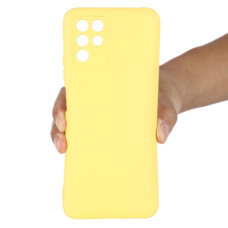 For ZTE V30 Vita Pure Color Liquid Silicone Shockproof Full Coverage Phone Case