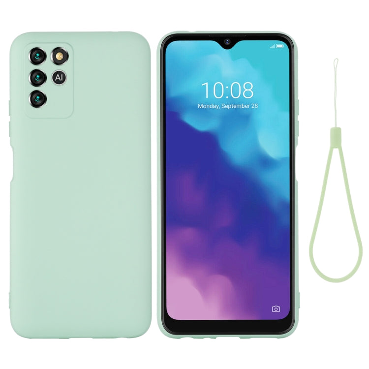 For ZTE V30 Vita Pure Color Liquid Silicone Shockproof Full Coverage Phone Case