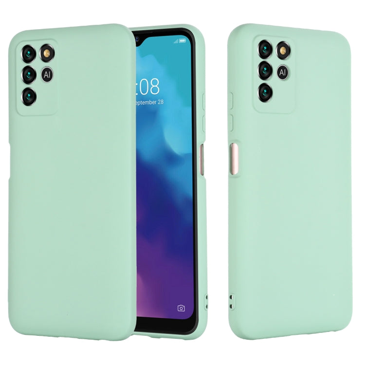 For ZTE V30 Vita Pure Color Liquid Silicone Shockproof Full Coverage Phone Case