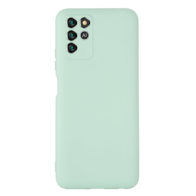 For ZTE V30 Vita Pure Color Liquid Silicone Shockproof Full Coverage Phone Case