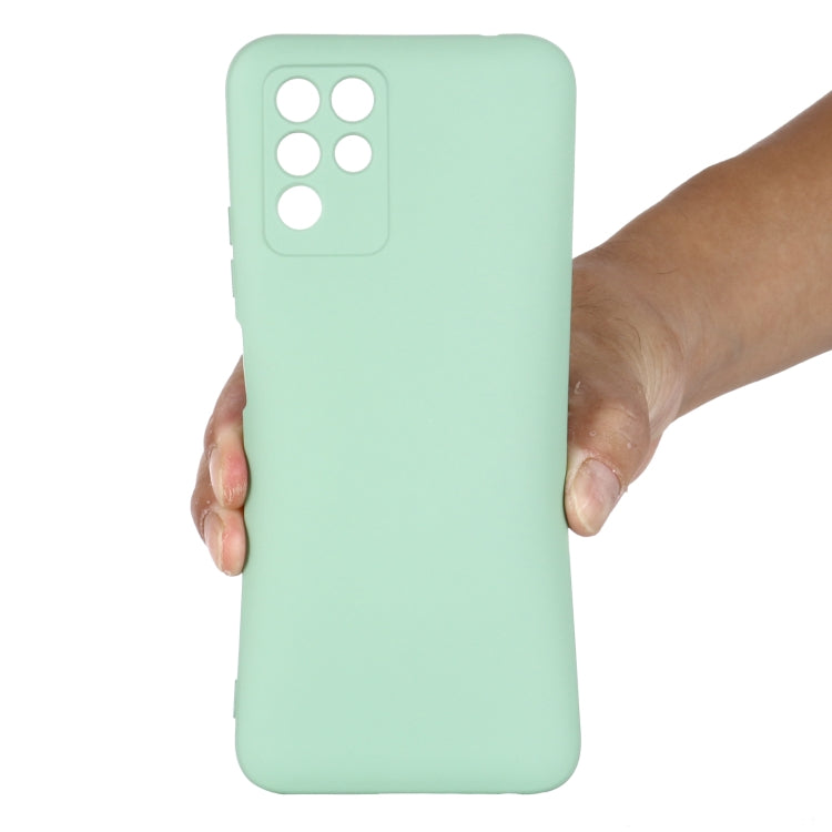 For ZTE V30 Vita Pure Color Liquid Silicone Shockproof Full Coverage Phone Case