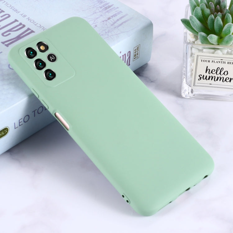 For ZTE V30 Vita Pure Color Liquid Silicone Shockproof Full Coverage Phone Case