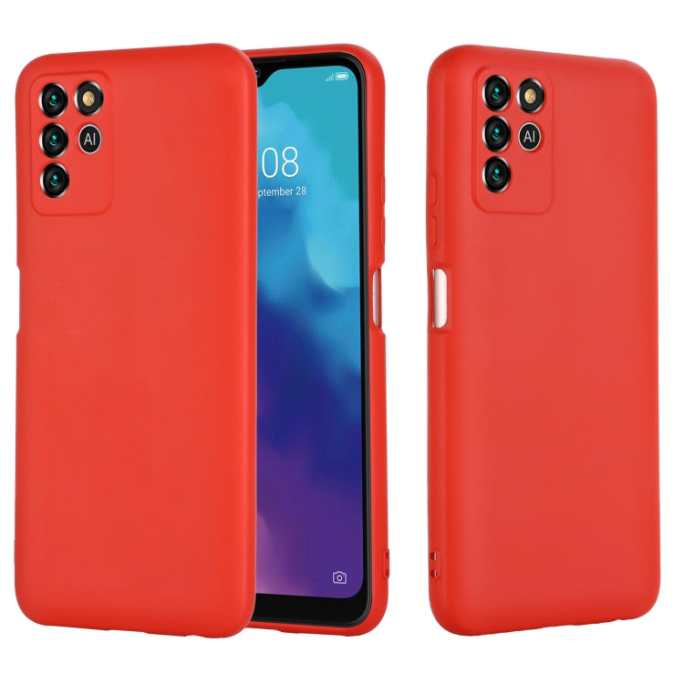 For ZTE V30 Vita Pure Color Liquid Silicone Shockproof Full Coverage Phone Case