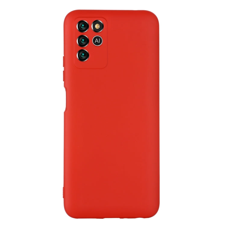 For ZTE V30 Vita Pure Color Liquid Silicone Shockproof Full Coverage Phone Case