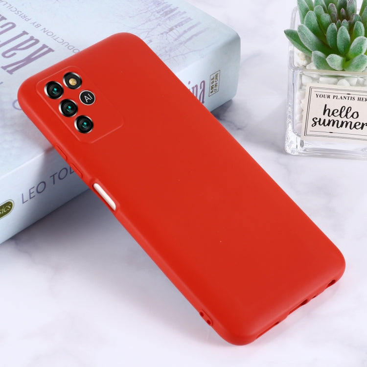For ZTE V30 Vita Pure Color Liquid Silicone Shockproof Full Coverage Phone Case
