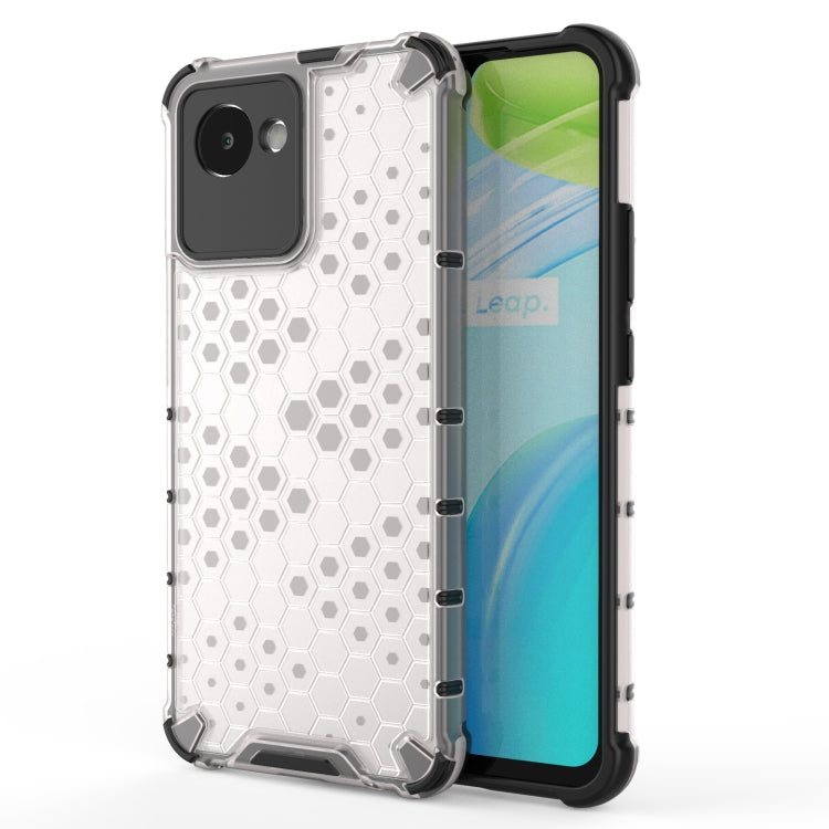 For OPPO Realme C30 Shockproof Honeycomb PC + TPU Protective Case