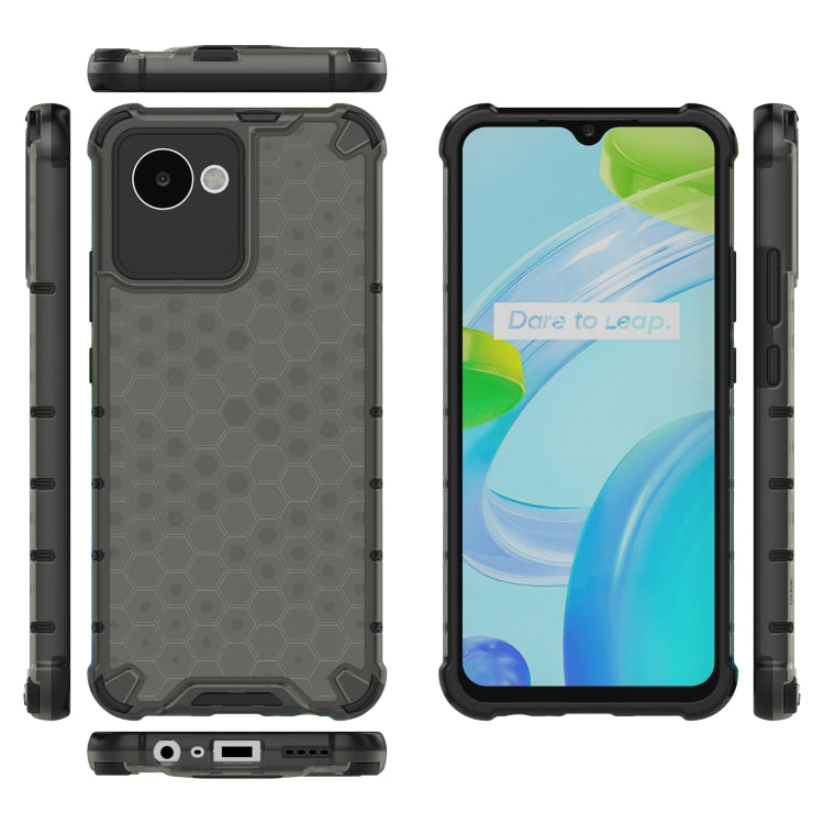 For OPPO Realme C30 Shockproof Honeycomb PC + TPU Protective Case