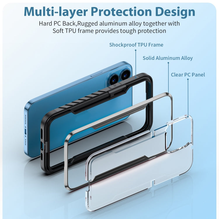 For iPhone 14 Plus  Shockproof TPU + PC Armor Protective Phone Case
